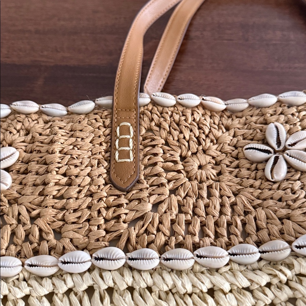 Style & Co shell straw tote bag - Picture 11 of 12